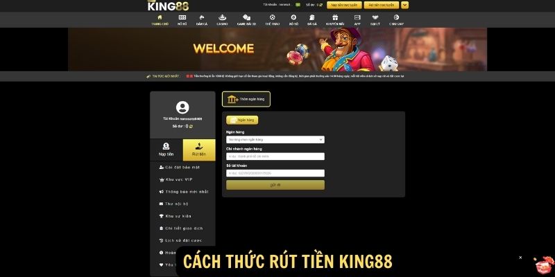 Rút tiền King88: Hướng dẫn chi tiết và an toàn 5 Cách thức rút tiền King88