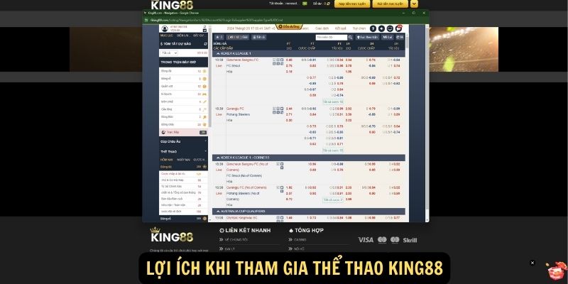 Thể thao King88: Cánh cửa mở ra thế giới giải trí đa dạng 6 Lợi ích khi tham gia thể thao King88